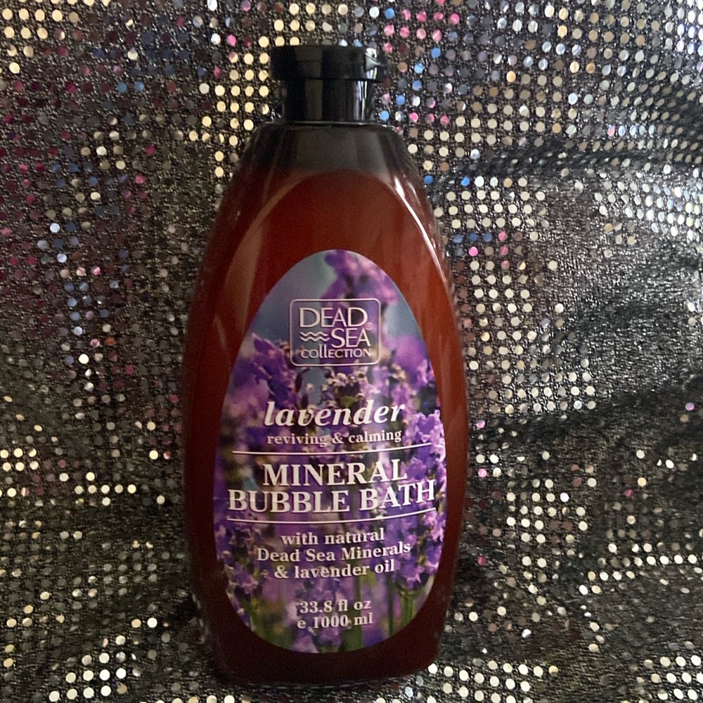 1 bottle 33.8 oz Dead Sea Collection lavender Mineral bubble bath . New